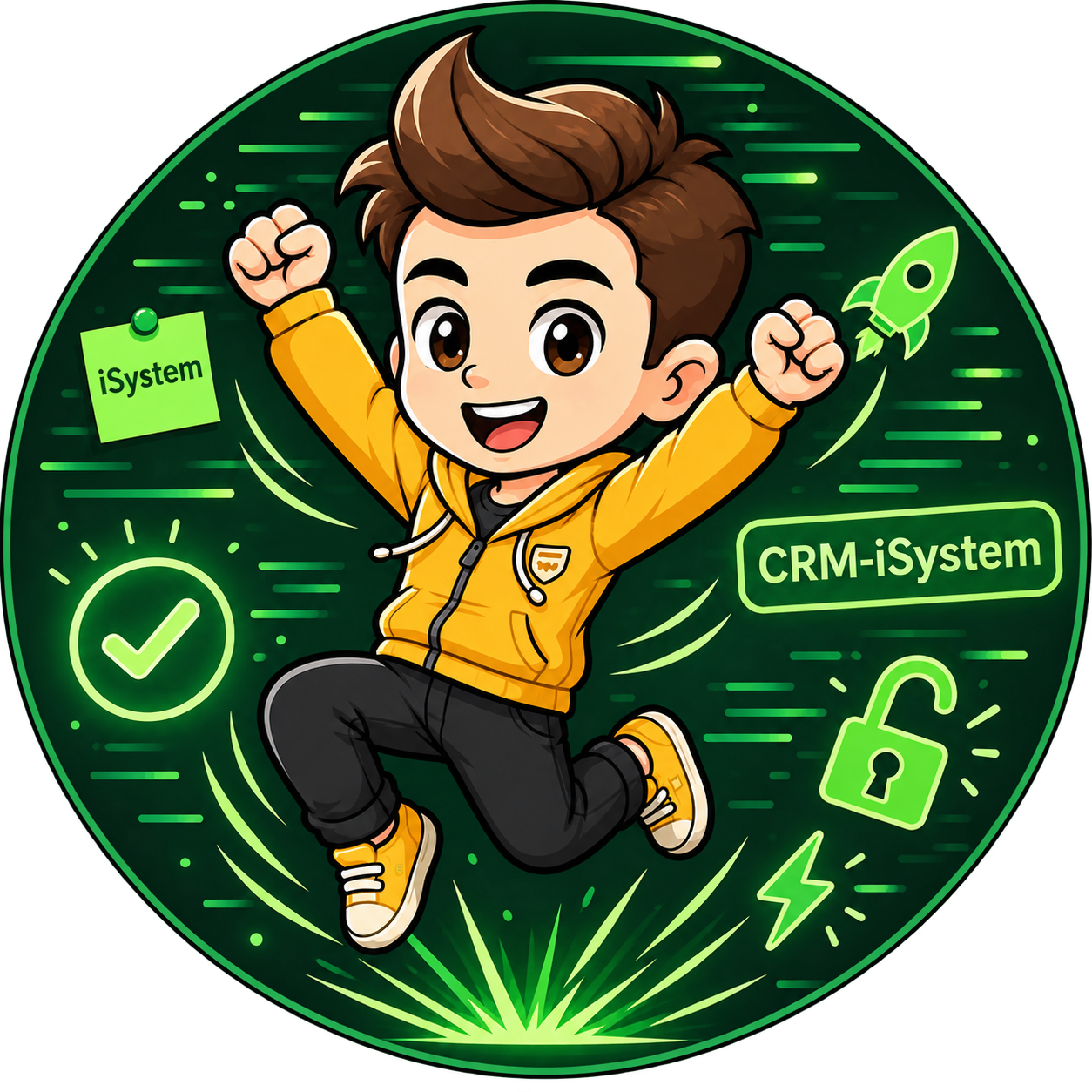 Illustration symbolizing a quick, hassle-free start with CRM-iSystem, open to everyone